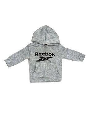 Reebok Gray Kids Hoodie with Black Logo